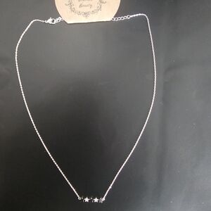 Elegant Silver Star Necklace